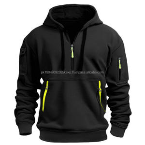 Autumn winter men's leisure sports multi-zip arm pocket hoodie <b>jumper</b> hoodie - Product Image 3