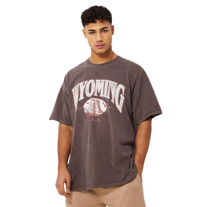 T-shirt Ringer Homme Grande Taille 100% Coton Logo Personnalisé Respirant Décontracté Streetwear Fabricant en Gros Marque Privée - Product Image 6