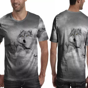 DTG/DTF OEM Men Double Layer Long Sleeve T-shirt <b>Comfortable</b> Size Polyester/Cotton Jersey Breathable Quick Dry Low Price - Product Image 3