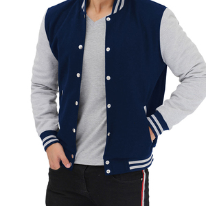 New American-style Niche Retro Heavy-duty Fringed-edged <b>Padded</b> Shoulder Wool/Polyester Men's Streetwear Bomber Jacket Windproof - Product Image 4