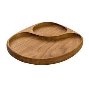 Hot Selling Wooden Handmade Durable Quality Serving <b>Trays</b> Wooden Dips & <b>Chips</b> <b>Tray</b> Classical Serving <b>Tray</b> Custom Size Design - Product Image 5