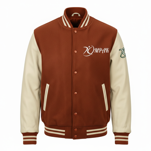 Winter Fashion Varsity <b>Jacket</b> Streetwear High School Fleece Fabric Chenille Letters Wholesale Hooded Unisex Front American Style - Product Image 1