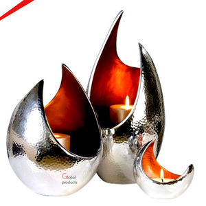 Produits mondiaux très demandés : Bougeoirs en aluminium argenté faits à la main en forme de cerf pour la décoration de mariages et de maisons - Product Image 5
