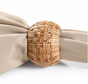 แหวนรองผ้าเช็ดปากหวายดีไซน์สวย แหวนรองผ้าเช็ดปากหวายถัก แหวนรองผ้าเช็ดปากหวายปอกระเจา ของตกแต่งโต๊ะอาหาร ราคาสุดคุ้ม - Product Image 2