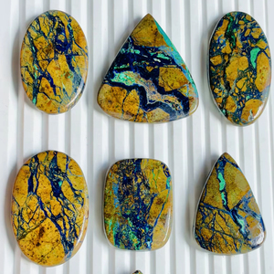 Hermoso Cabujón de Azurita 100% Natural, Grado AAA, Gema Suelta, Excelente Accesorio de Joyería para la Fabricación de Colgantes y Anillos - Product Image 1