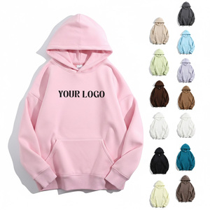 เสื้อฮู้ดดี้ผู้หญิงสั่งทำขายส่ง ทรงโอเวอร์ไซส์ ผ้าฝ้ายฟลีซหนานุ่ม ไหล่ตก สไตล์ลำลอง สตรีทแวร์ แห้งเร็ว ระบายอากาศได้ดี - Product Image 3