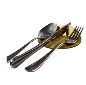 Reposacucharas Clásico de Metal Plateado, para Eventos y Bodas, Decoración de Mesa, Reposacucharas y Palillos de Metal Resistente - Product Image 5