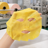 Masque facial en microfibre Y123, design couleur personnalisé, imitation peau, tissu ultra-fin, masque facial en microfibre non tissé, couleur macaron, sec