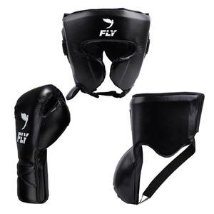 Set de Boxeo de Cuero Personalizado OEM ODM con Guantes y Protectores de Cabeza/Ingle para Entrenamiento de Taekwondo - Product Image 2