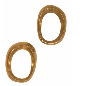 <b>Wedding</b> Dinner Table Top Decoration Tree Design Rounded Napkin Ring Brass Metal Golden Finishing <b>Tissue</b> Holder Ring - Product Image 3