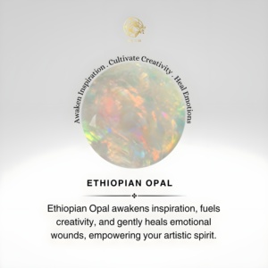 แหวนทองคำแท้ 14K ประดับโอปอลเอธิโอเปียทรงรีขนาด 5*7 มม. พร้อมเพชรทริโอสี H ความสะอาดระดับ SI ติดตั้งแบบ Split Shank Solitaire - Product Image 6