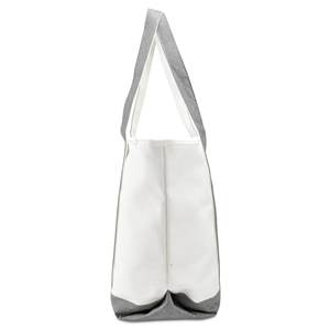 Heavy Duty Cotton <b>Canvas</b> Boat Tote <b>Bag</b> <b>Large</b> Capacity Reusable Shopping Handbag with Convenient Front Pocket - Product Image 4