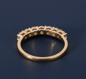 Anillo de Diamante de 0.80 Quilates Creado en Laboratorio, Anillo de Diamante de Oro Amarillo, Anillo de Compromiso y Matrimonio - Product Image 4