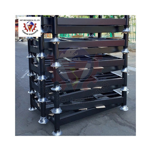 Almacén de tela de alto apilamiento Estantería plegable Estante de rotación de material móvil Estante de almacenamiento de mercancías pesadas - Product Image 4