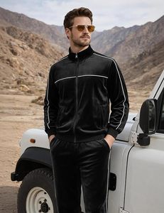Premium Tracksuit Set Hoodie And Jogger Sportswear Custom Logo Tracksuit <b>Men</b> Activewear Set Heavyweight Fleece Tracksuit - Product Image 5