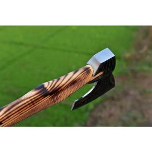 Hacha de Acero de Damasco de Grado Industrial de Alta Calidad de Fábrica NM con Mango de Madera de Fresno, Uso Multiusos para Camping - Product Image 3