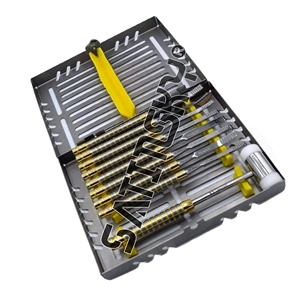 Juego Premium de 9 Cinceles Dentales de Acero Inoxidable, Martillo Mead, Instrumentos Quirúrgicos Manuales con Certificación CE para Implantes Dentales - Product Image 2