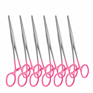 ชุดเครื่องมือผ่าตัดคีลลี่เฮมอสแทท 6 ชิ้น ขนาด 5.5 นิ้ว แบบตรง สีชมพู ได้รับการรับรองมาตรฐาน CE สำหรับโรงพยาบาล - Product Image 5