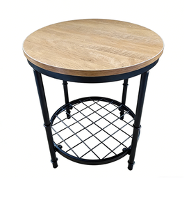 Modern Wood Metal Side <b>Tables</b> <b>Nesting</b> Coffee <b>Table</b> Set with Non-Slip Feet for Living Room - Product Image 1