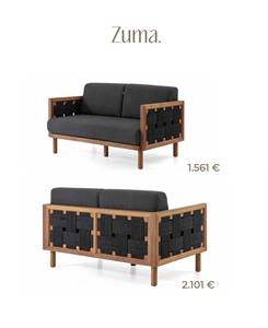 Modern Outdoor Lounge <b>Sofa</b> Set <b>Wood</b> <b>Frame</b> Woven Rattan Upholstered Foam Filled Padded L-Shape for Garden Terrace Hotel Courtyard - Product Image 1