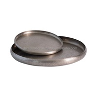 Nieuwe stijl delicate dessert dienblad van verzilverd metaal, luxe fruitplateau met handgrepen, restaurant & thuisdecoratie, M/s Hussain International