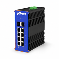 Commutateur PoE industriel 8 ports Gigabit Ethernet 2 ports SFP Gigabit Uplink Console Rail DIN Commutateur réseau IEEE802.3at 240W