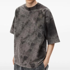 Men’s Casual Slim Fit Stonewashed T-Shirt Polyester Cotton Crew Neck Short Sleeve Tee Available Multiple Sizes for Everyday Wear - Product Image 6