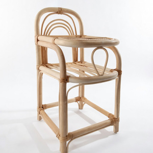 Top sales handmade rattan <b>doll</b> feeding chair <b>dolls</b> <b>highchair</b> eco-friendly kids educational toys - Product Image 1