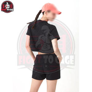 Nouvelle Arrivée Ensembles Courts Décontractés Faits Main pour Femmes, Entièrement Personnalisables, Écologiques, Respirants, Couleur Noire, Service OEM - Product Image 2