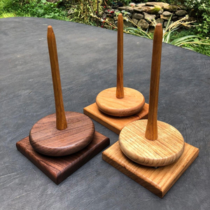 Wooden Yarn Holder Yarn Stand Rotating Ball Winder <b>Knitting</b> Crochet Thread Organizer for Handcrafts Use - Product Image 5