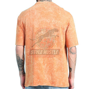 Servicio OEM, Camiseta Ligera 100% Algodón Estampada para Hombre, Camiseta con Lavado Ácido, Ajuste Holgado, Superventas - Product Image 3
