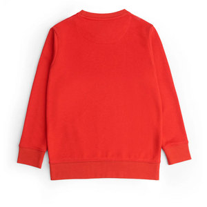 <b>Red</b> Crew Neck Solid Color Knitted Pullover Sweatshirt Regular Fit Casual Unisex <b>Long</b> <b>Sleeve</b> <b>Top</b> - Product Image 2