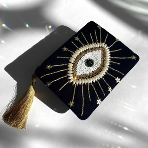 Bolsas de Joyería de Lino Hechas a Mano con Diseño Floral y Cierre Personalizado, Bolsa de Embalaje con Bordado de Cuentas para Regalo de Boda, Maquillaje, Lujo - Product Image 1