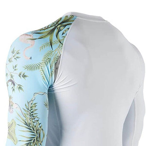 Custom MMA Rash Guard Compression Shirt Long Sleeve Breathable Spandex Polyester Grappling Training Fitness Wear with Digital - Product Image 5
