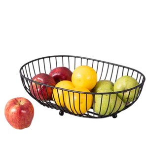 Corbeille à fruits en métal pour comptoir, organiseur de fruits, corbeille à fruits en fil métallique rose gold nordique pour centre de table, décoration de maison - Product Image 4