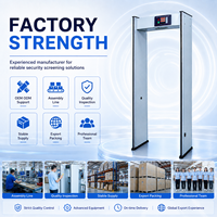 Detector de Metales Portátil y Ligero con Precio de Mayoreo, con Detección Multizona, Puerta de Seguridad con Escáner Corporal