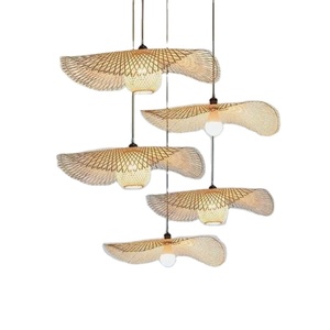 Custom Size <b>Bamboo</b> Lampshade Handwoven Cheap Wholesale Natural Material for Rustic Home Decoration in Bulk Supply - Product Image 3