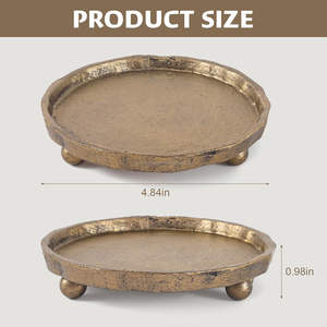 Portavelas de Metal de Diseño Extranjero, Hecho a Mano, Duradero, con Trabajos de Tallado Artísticos, que Aporta un Estilo Elegante, Iluminación Decorativa para el Hogar - Product Image 2