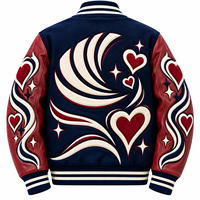Veste universitaire vintage personnalisée avec broderie chenille, coupe-vent et respirante pour homme, col montant