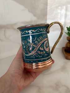 Tazas de Cerveza Metálicas Hechas a Mano, Ecológicas, para Moscow Mule, Reutilizables, Antiderrames, 400 ml, Diseño Clásico, para Bar y Hogar - Product Image 3