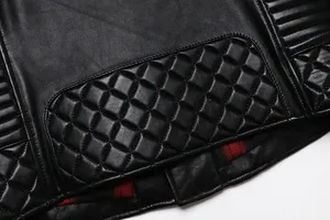 High Quality OEM Men <b>Leather</b> <b>Jacket</b> 2026 Custom <b>Genuine</b> <b>Leather</b> <b>Jacket</b> Manufacturer - Product Image 4