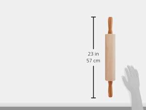 Rodillo de Masa de Madera de Arce de Calidad Gourmet, Rodillo de Masa de Madera Lisa para Roti, Pizza, Repostería, Rodillo de Cocina Duradero - Product Image 4