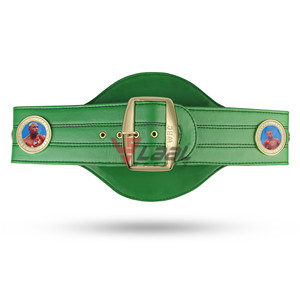 Ceinture de championnat WBC en cuir vert avec plaques métalliques pour la lutte, le MMA et l'entraînement - Product Image 3
