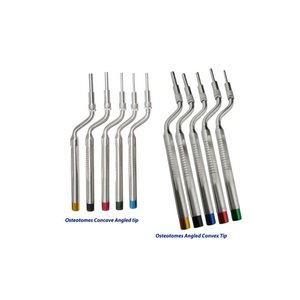 Ostéotomes à décalage pour lifting sinusal, kit d'instruments chirurgicaux pour implants dentaires, pointes angulées concaves et convexes, acier inoxydable CE - Product Image 2