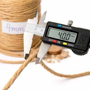 Corde torsadée en jute naturelle écologique 4 mm, cordon biodégradable résistant pour le jardinage, l'artisanat, la décoration, l'emballage, l'usage quotidien LMC GLOBAL - Product Image 2