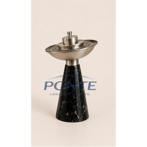 Quemador de Incienso Moderno de Mármol Negro, Mabkhara Árabe de Acero Inoxidable, Porta Incienso Oud con Logotipo Personalizado al por Mayor para el Hogar, Ramadán - Product Image 4
