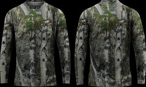 T-shirts de pêche et de chasse pour hommes à manches longues, séchage rapide, impression numérique, personnalisables, grandes tailles, UPF 50, anti-UV, respirants - Product Image 3