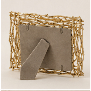 Luxury Handcrafted Gold Metal <b>Twig</b> Photo Frame Creative Interwoven Branch Design Picture Holder For Home Tabletop <b>Decor</b> - Product Image 3