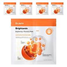 Dr. Jart+ Brightamine Maschera Viso Sbiancante in Fogli, Confezione da 5, Vegana con Vitamina C, Prezzo Scontato - Product Image 1