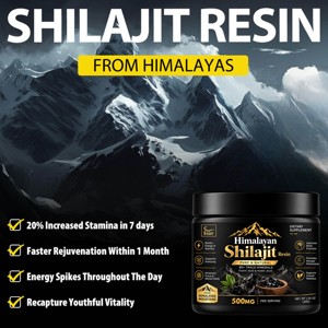 OEM Himalayan <b>Shilajit</b> Resin 30g Premium <b>Natural</b> <b>Shilajit</b> with Fulvic Acid & Trace Minerals for Men’s Energy & Vitality Support - Product Image 3
